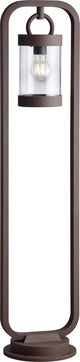 Trio sambesi - paalverlichting - roestkleur - excl. 1x e27 4w - schemeringsensor - buitenverlichting - ip44