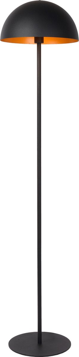 Lucide siemon - vloerlamp - ø 35 cm - 1xe27 - zwart