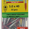 Rotadrill 1039948 - universeelschroef vktx vz 5.0x40mm (35) | 6 stuks