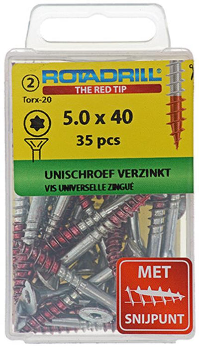 Rotadrill 1039948 - universeelschroef vktx vz 5.0x40mm (35) | 6 stuks