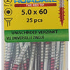 Rotadrill 1039950 - universeelschroef vktx vz 5.0x60mm (25) | 6 stuks