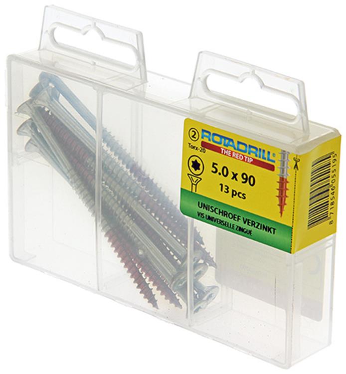 Rotadrill 1039953 - universeelschroef vktx vz 5.0x90mm (13) | 6 stuks