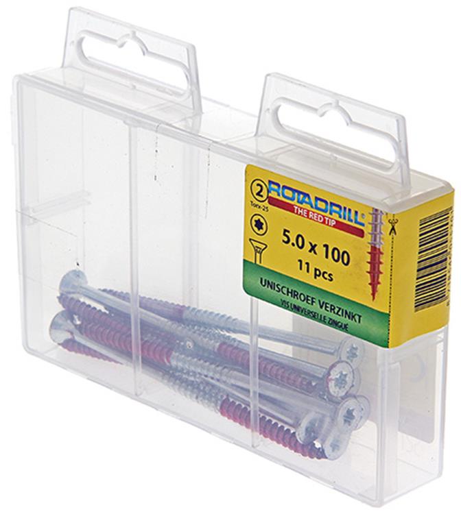 Rotadrill 1039954 - universeelschroef vktx vz 5.0x100mm (11) | 6 stuks