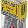 Rotadrill 1039904 - hardhoutschroef zelfb.sppls.rvs t25 5.0x50mm (30) | 6 stuks