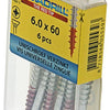 Rotadrill 1039787 - universeelschroef vk pzd vz 6.0x60mm (6) | 6 stuks