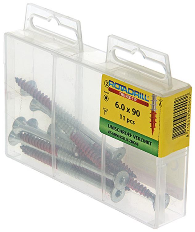 Rotadrill 1039956 - universeelschroef vktx vz 6.0x90mm (11) | 6 stuks