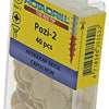 Rotadrill 1039837 - afdekkapje pzd 2 beige (40) | 6 stuks