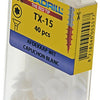 Rotadrill 1039839 - afdekkapje t15 wit | 6 stuks