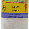 Rotadrill 1039841 - afdekkapje t25 wit | 6 stuks