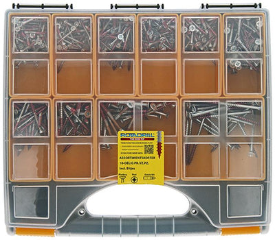 Rotadrill 1040043 - assortimentskoffer 1(10-delig vk.vz.pz.) | 4 stuks