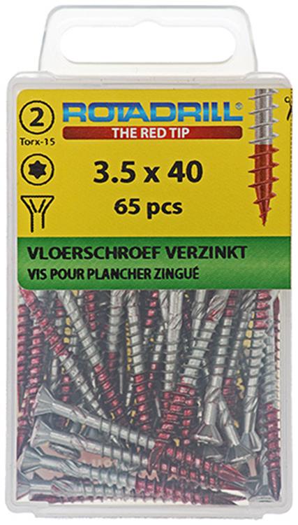 Rotadrill 1039908 - vloerschroef 75°-vk tx vz 3.5x40mm (65) | 6 stuks