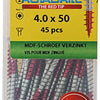 Rotadrill 1039913 - mdf-schroef 75°-vk tx vz 4.0x50mm (45) | 6 stuks