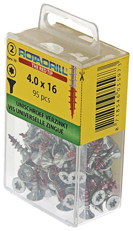 Rotadrill 1039932 - universeelschroef vktx vz 4.0x16mm (95) | 6 stuks
