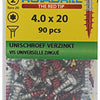 Rotadrill 1039933 - universeelschroef vktx vz 4.0x20mm (90) | 6 stuks