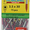 Rotadrill 1039909 - mdf-schroef 75°-vk tx vz 3.5x30mm (75) | 6 stuks