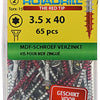 Rotadrill 1039910 - mdf-schroef 75°-vk tx vz 3.5x40mm (65) | 6 stuks