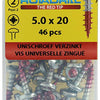 Rotadrill 1039832 - universeelschroef ck pzd vz 5.0x20mm (46) | 6 stuks