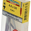 Rotadrill 1039895 - universeelschroef ck pzd rvs 4.0x50mm (6) | 6 stuks