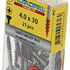 Rotadrill 1039873 - universeelschroef lk pzd rvs-a2 4.0x30mm (21) | 6 stuks