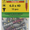 Rotadrill 1039923 - tuinbeslagschroef ar-coating tx 6.0x40mm (15) | 6 stuks