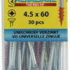 Rotadrill 1039805 - universeelschroef vk pzd vz 4.5x60mm (30) | 6 stuks