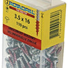 Rotadrill 1039826 - universeelschroef ck pzd vz 3.5x16mm (110) | 6 stuks