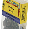 Rotadrill 1039838 - afdekkapje pzd 2 bruin (40) | 6 stuks