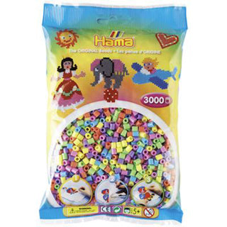 Hama strijkkralen 3000 stuks pastel