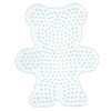 Hama strijkkralen grondplaat beer wit | 5 stuks