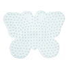 Hama strijkkralen grondplaat vlinder wit | 5 stuks