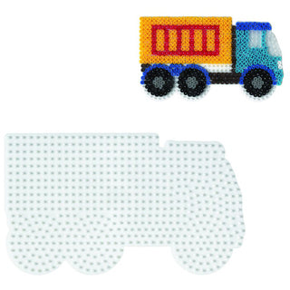 Hama strijkkralen grondplaat truck wit | 5 stuks