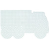 Hama strijkkralen grondplaat truck wit | 5 stuks