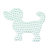 Hama strijkkralen grondplaat hond 2 wit | 5 stuks