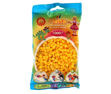 Hama strijkkralen geel 1000 stuks