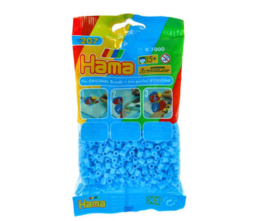 Hama strijkkralen lichtblauw 1000 stuks
