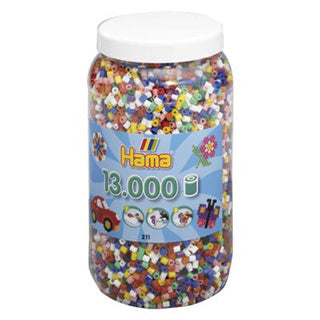 Hama strijkkralen ton met 13000 stuks primair | 2 stuks