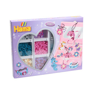 Merkloos sans marque hama - sieradenset strijkkralen paars – 2400 stuks