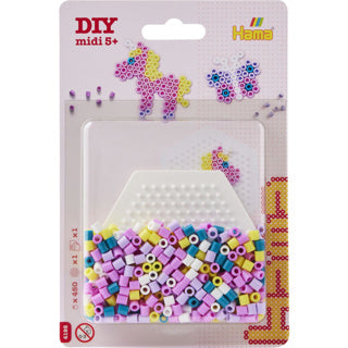 Hama strijkkralen roze mini set 450 delig | 6 stuks
