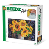 Ses beedz art: strijkkralen zonnebloemen | 2 stuks - afbeelding 1