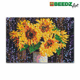 Ses beedz art: strijkkralen zonnebloemen | 2 stuks - afbeelding 2