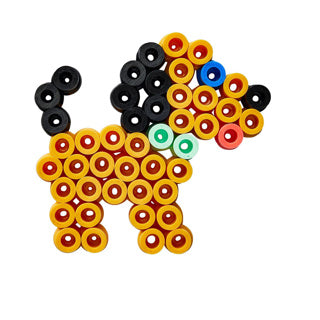 Hama maxi strijkkralen hond 100 stuks | 5 stuks