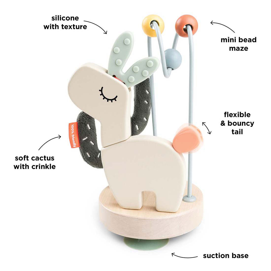 Done by deer motoriek spiraal met zuignap lalee beige