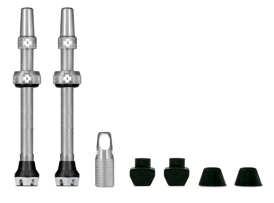 Muc-off muc off tubeless valve v2 sv (44mm) colour: silver aluminium