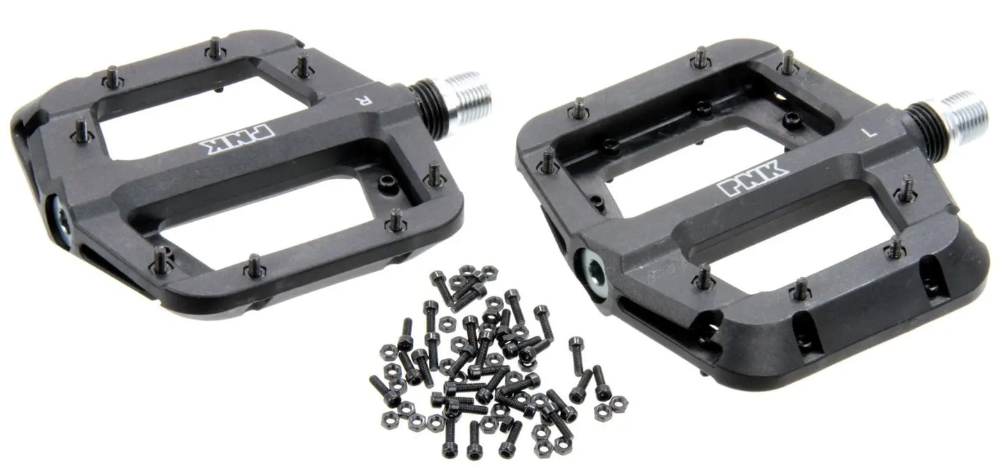 Barbieri pedals mtb bmx downhill flat pedals thermoplast black threaded pins