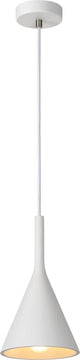 Lucide gipsy - hanglamp - ø 16,5 cm - 1xe27 - wit - japandi