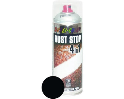Motip 1008260 - 868320 rust stop ral 9005 diepzwart 400 ml | 1 stuks