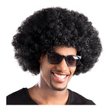 Boland pruik afro zwart volwassen - afbeelding 1