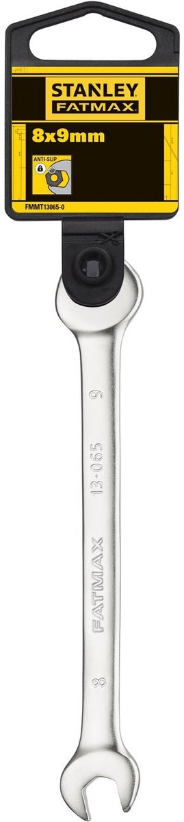 Stanley - fatmax steeksleutel 8x9mm antislip - steeksleutel - steeksleutels - 1 stuk(s)