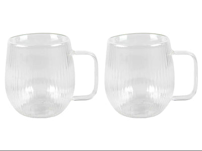 Dubbelwandig glas lines 2-delig