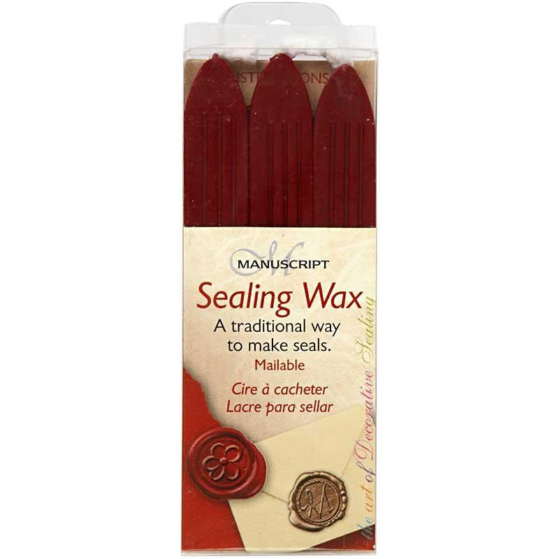 Creativ company creotime zegel was rood 10 cm 3 stuks
